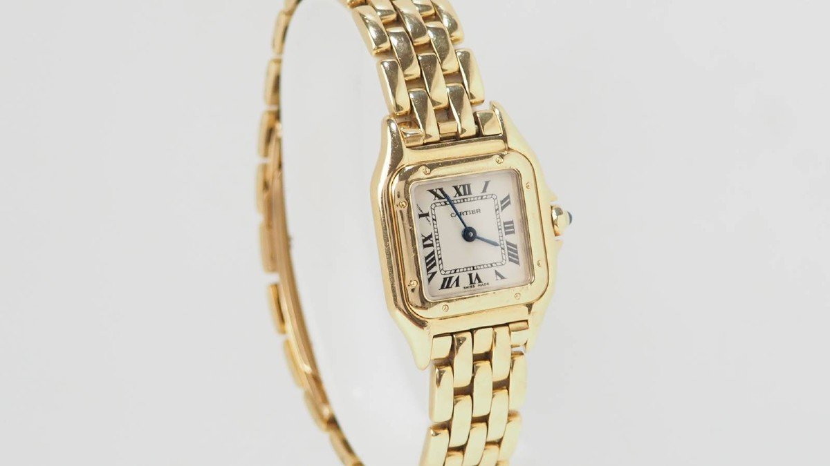 Cartier Panthere Watch In Yellow Gold-photo-3