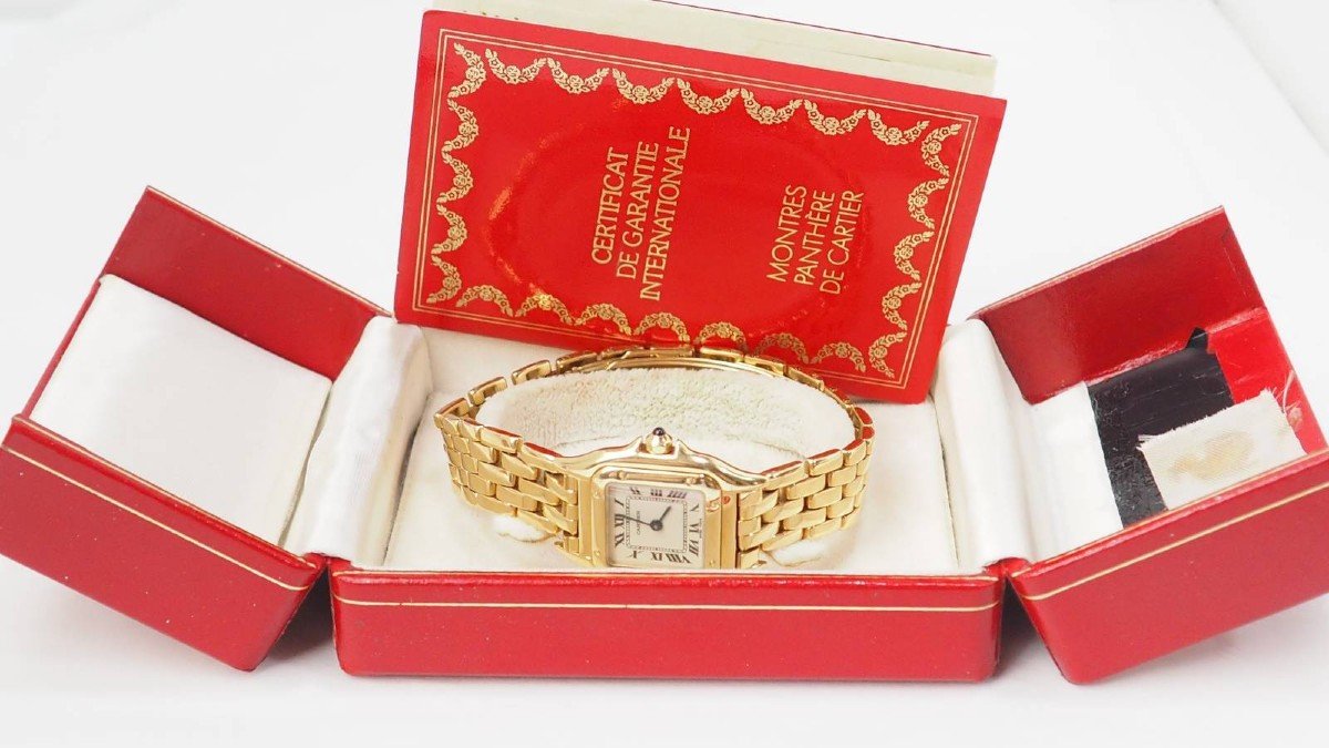 Cartier Panthere Watch In Yellow Gold-photo-4