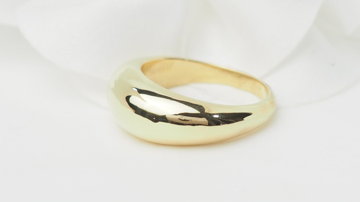 Bague Jonc En Or Jaune -photo-4