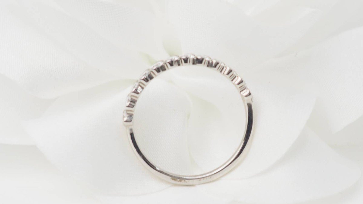 Half Alliance In White Gold And Diamonds 0.50ct-photo-3