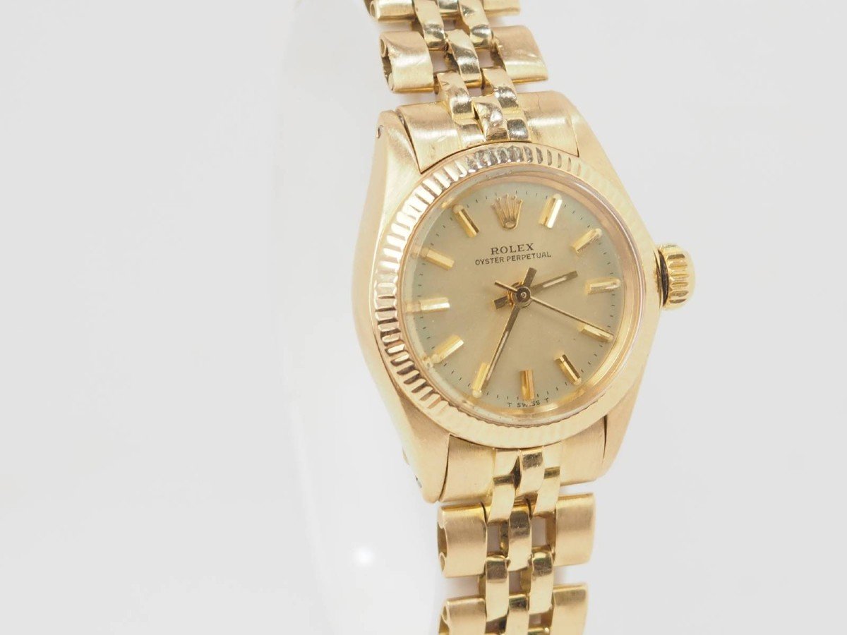 Rolex Oyster Perpetual Watch In Yellow Gold 26mm-photo-1