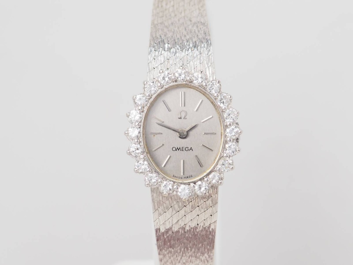 Omega Watch In White Gold And Diamonds-photo-2