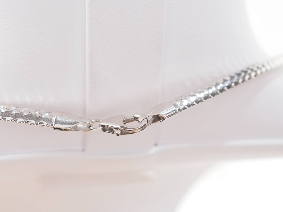 White Gold Omega Necklace-photo-4