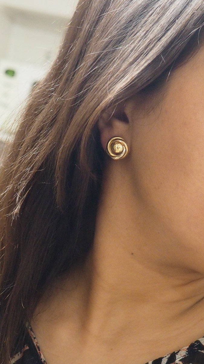 Three Gold Earrings-photo-4