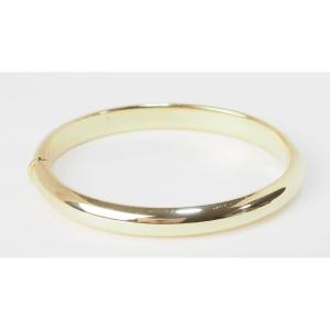 Yellow Gold Opening Bangle Bracelet