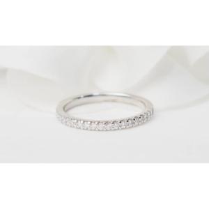 Demi Alliance En Or Blanc Et Diamants 0.25ct