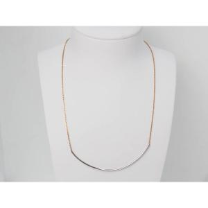 Collier Arc En Or Bicolore