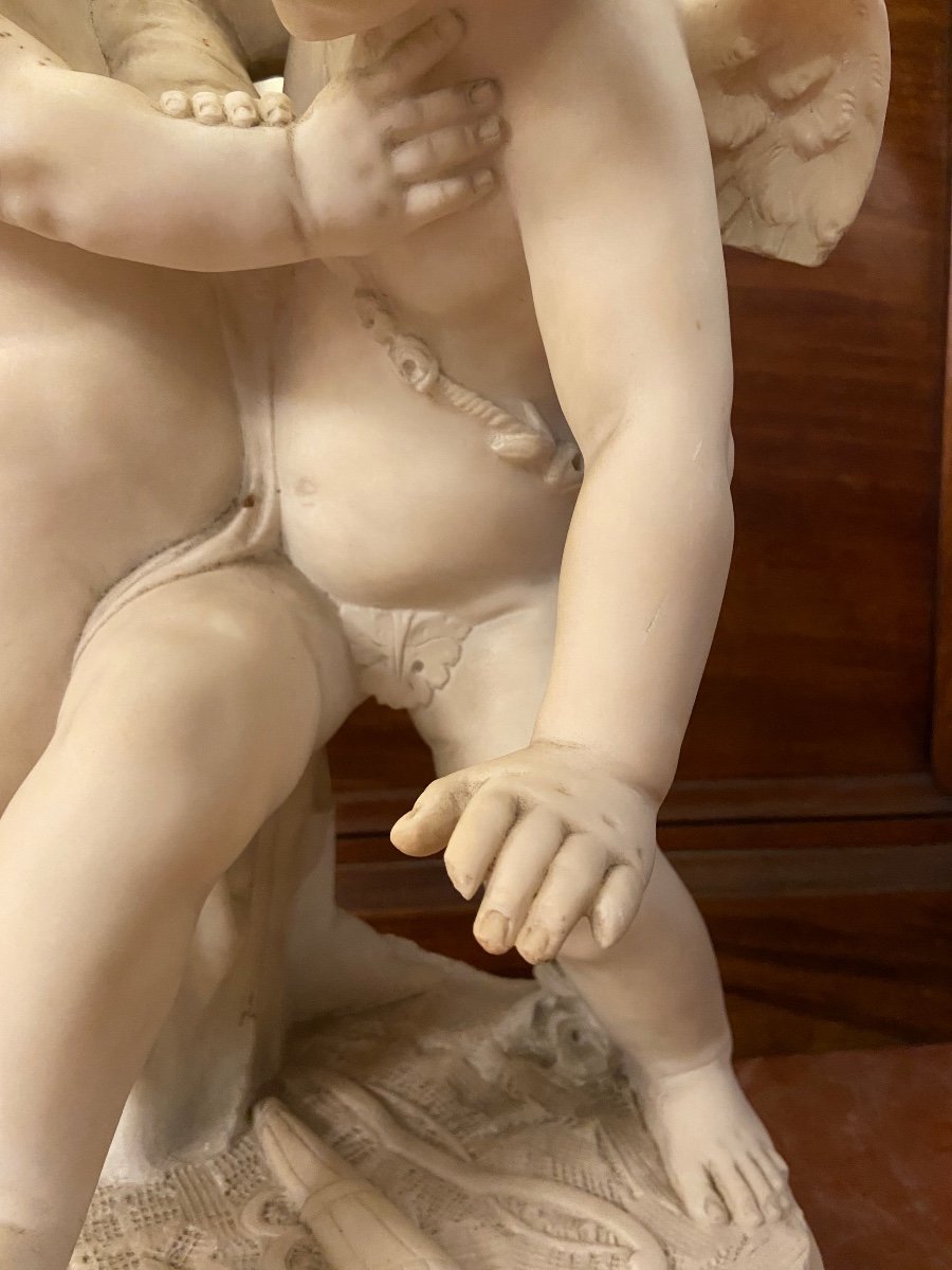 Marble Statue Two Loves-photo-6