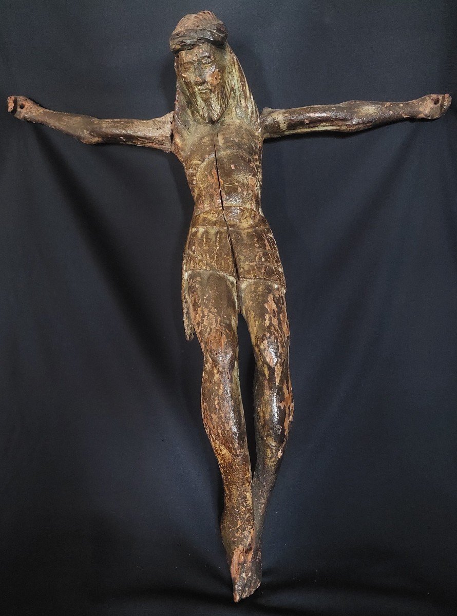 Christ In Wood 15th Century. France (auvergne)-photo-1