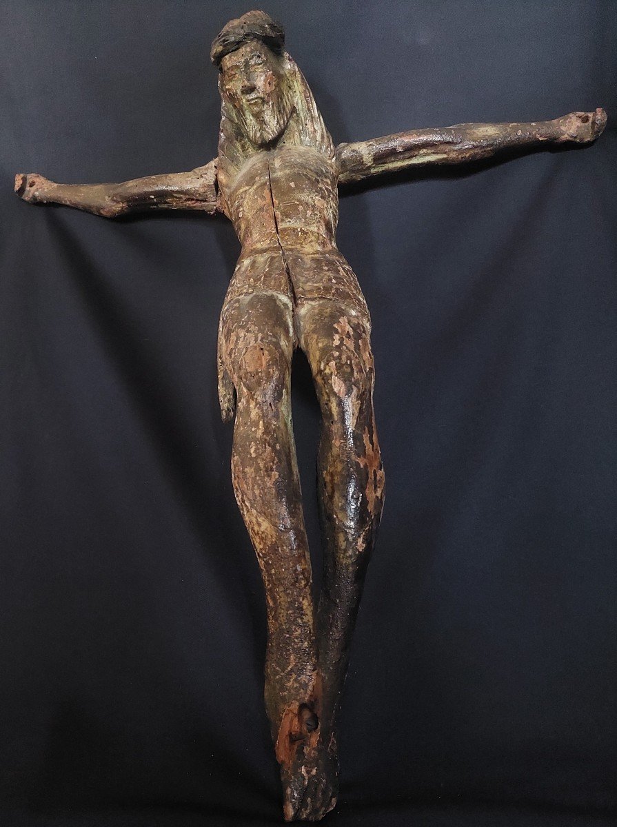 Christ In Wood 15th Century. France (auvergne)-photo-2