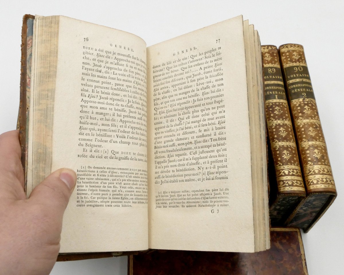 Voltaire, Œuvres Complètes, 1785 [kehl], 83 Tomes / 94, Richement Ornés.-photo-2