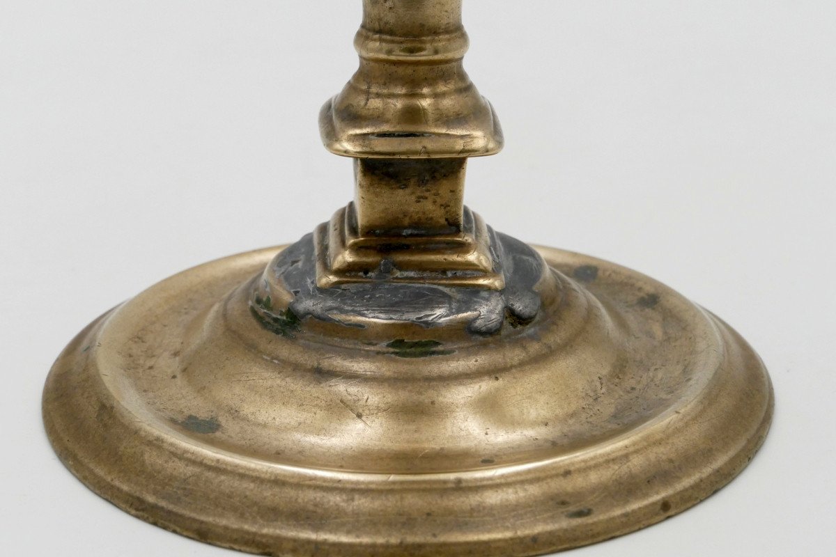 Candlestick “à La Colonne”, Bronze, Late 16th Century.-photo-7