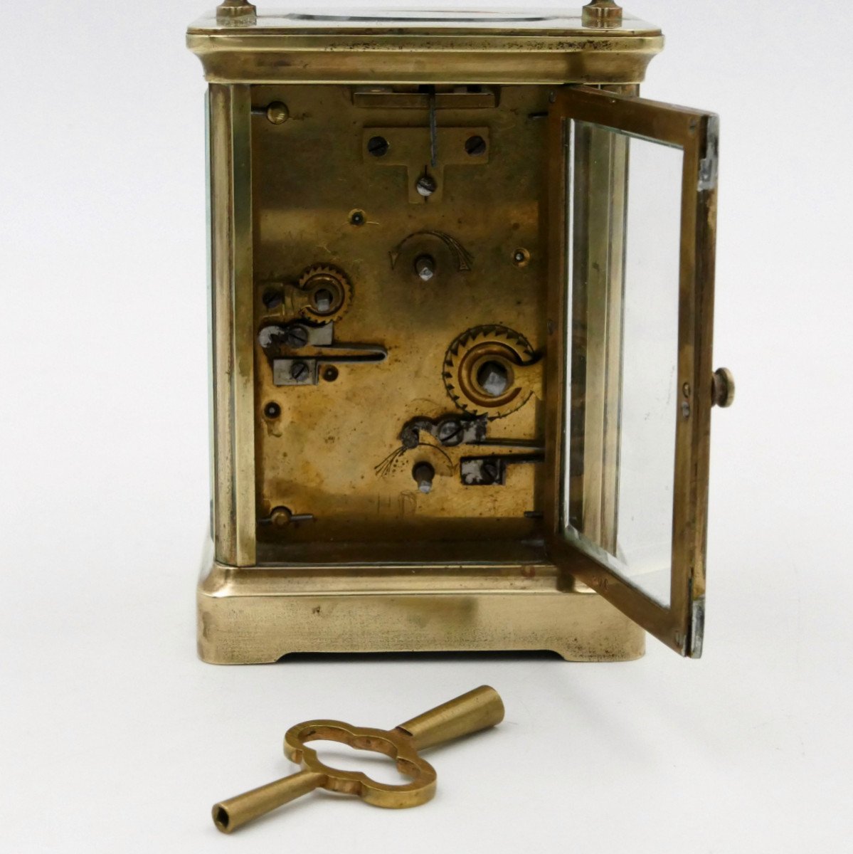 Pendule d'Officier Avec Sonnerie, 1850, Napoléon III, XIXe Siècle, Pendulette.-photo-2