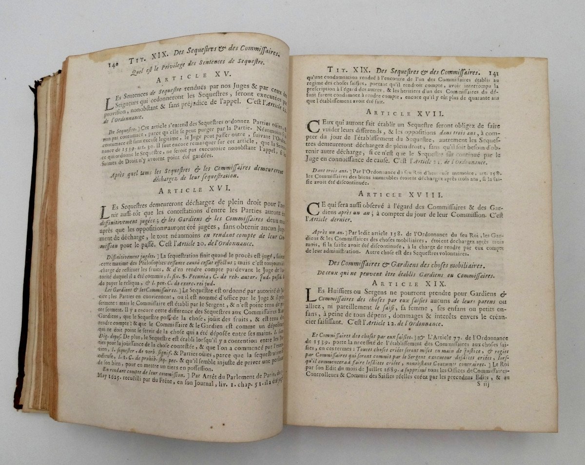 Bornier, Conférences Des Ordonnances De Louis XIV, 1737, 2/2.-photo-3