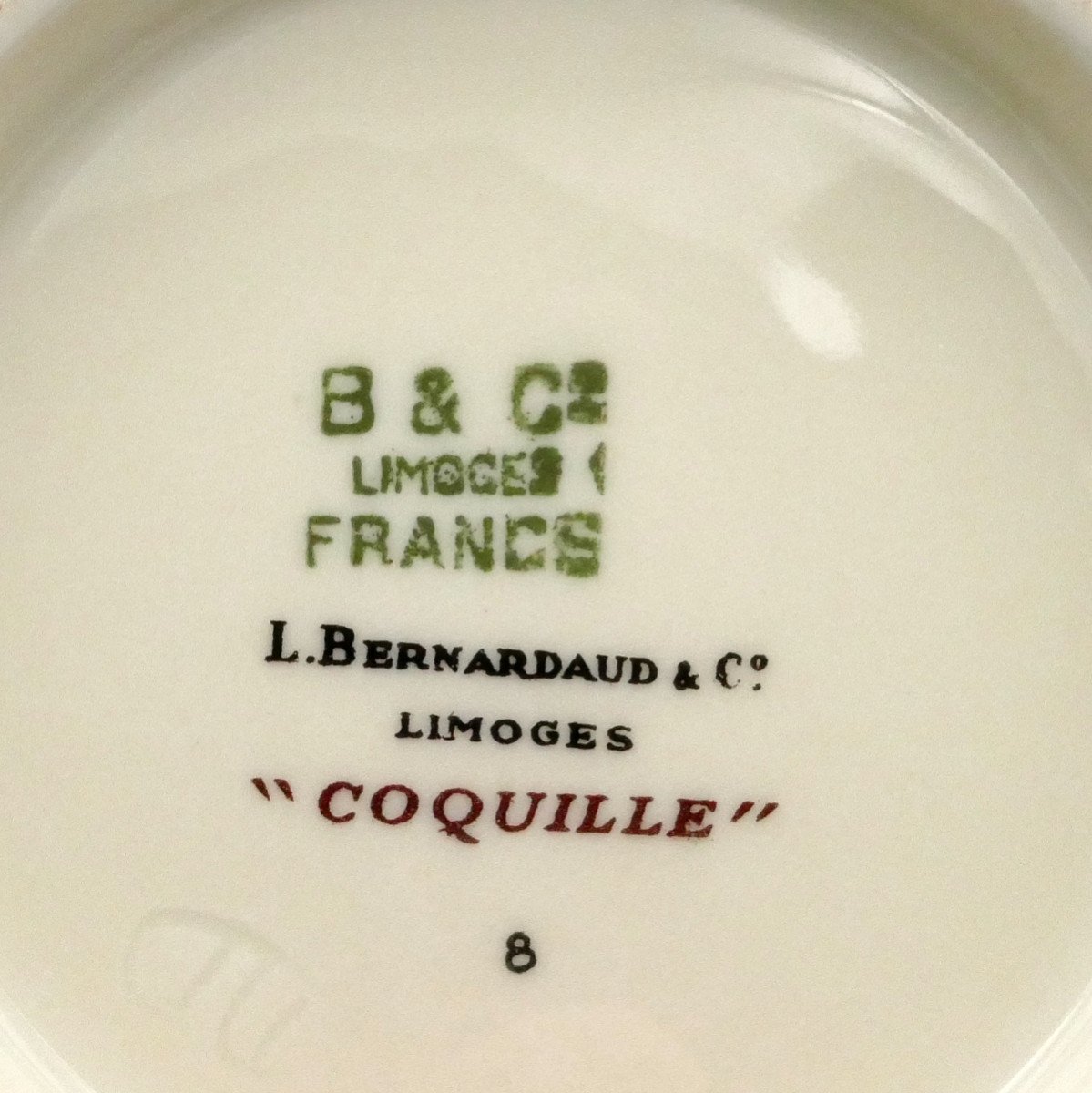 Bernardaud Limoges, Modèle Coquille, Service à Café, XXe Siècle.-photo-7