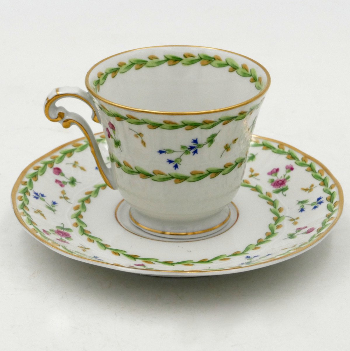 Bernardaud Limoges, Modèle Artois, Service à Café, XXe Siècle, Style Louis XVI. -photo-4