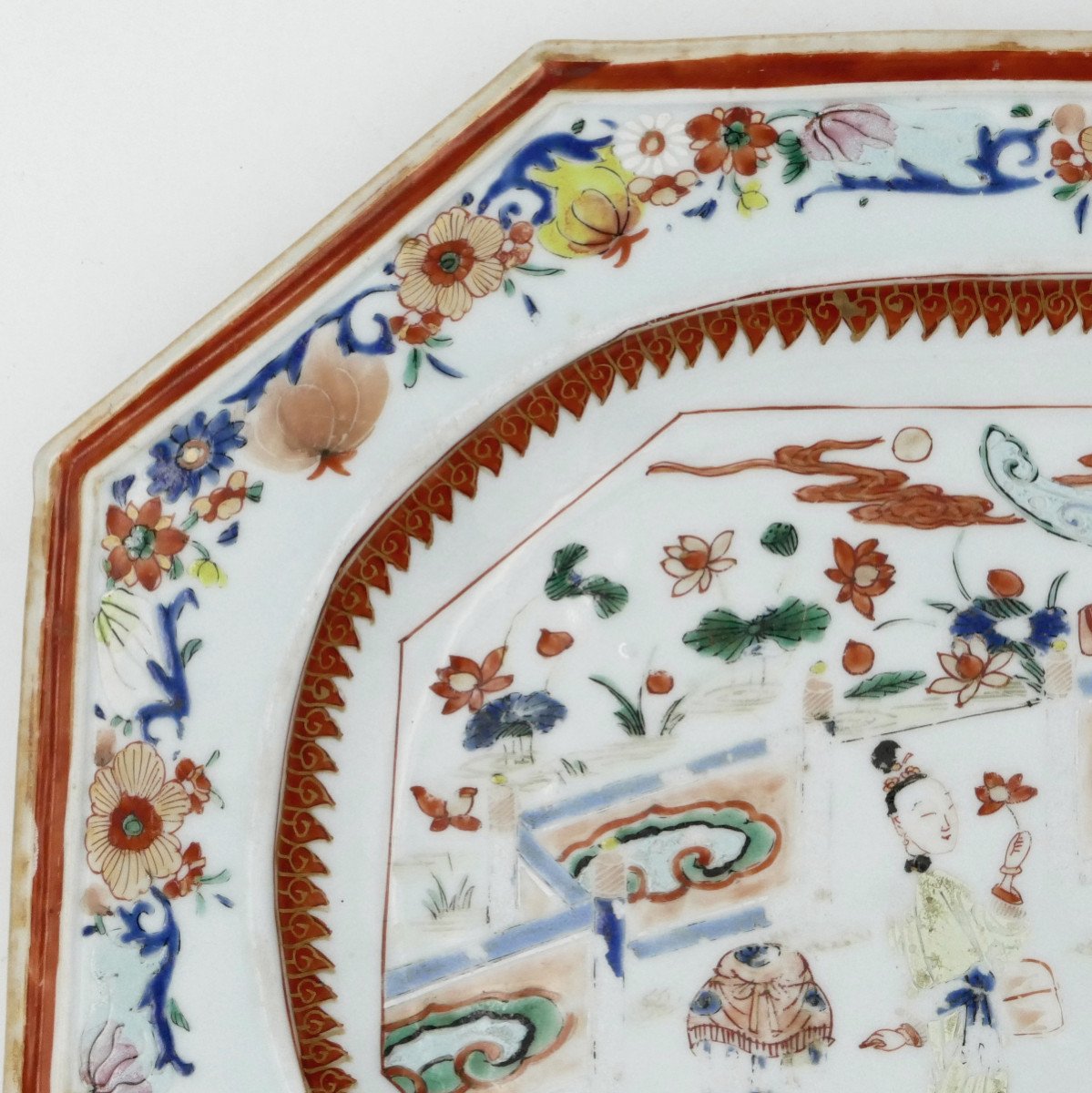 [rare] China, Yongzheng Period (1723 -1735), Porcelain Dish, 18th Century.-photo-1