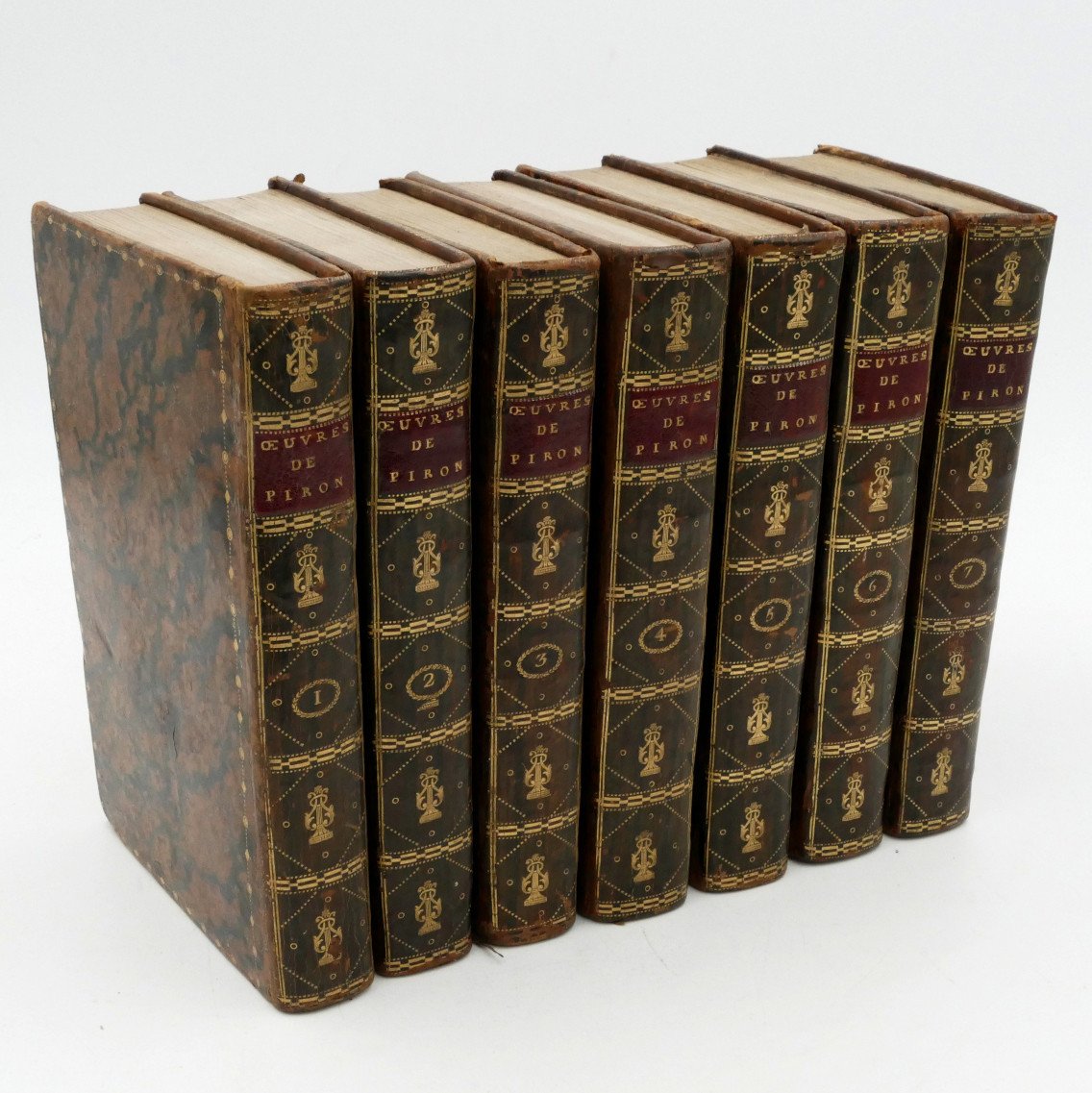 Piron, &OElig;uvres Compl&egrave;tes, 1776, 7/7 Volumes, Complet.