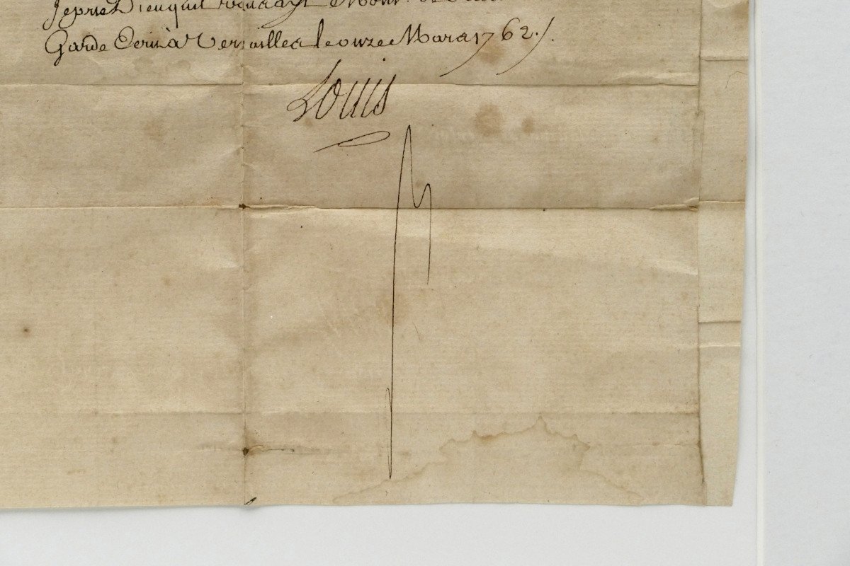 Louis XV, Letter Signed [secretary By Hand], Versailles, March 11, 1762.-photo-4