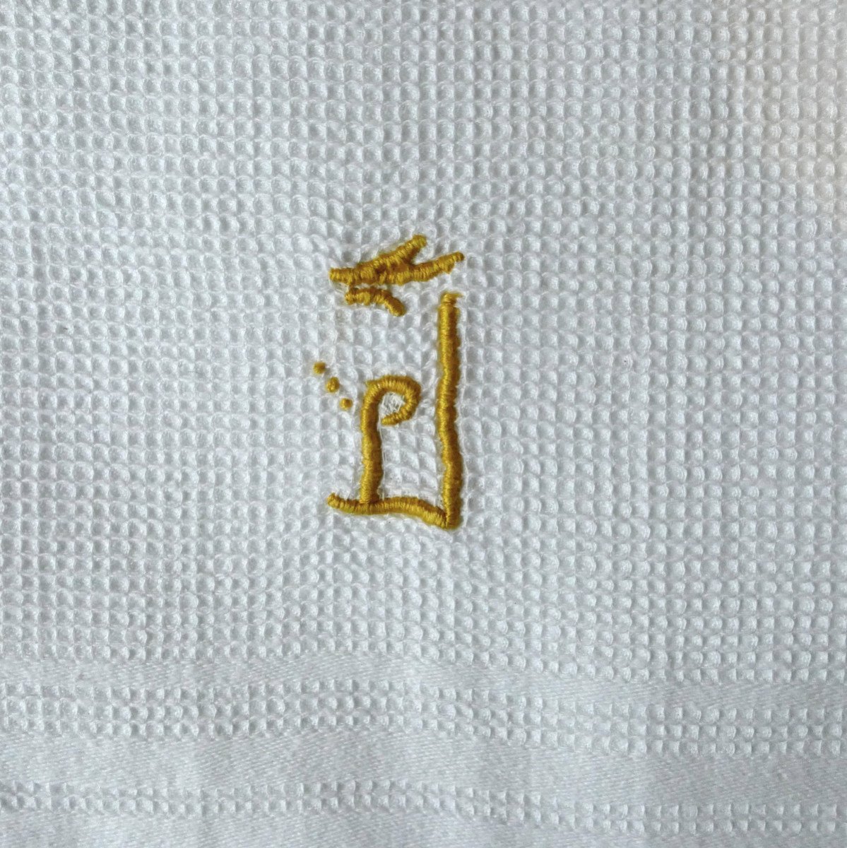 Six Hand Towels, Monogram "j" 3 Colors, Art Deco.-photo-3