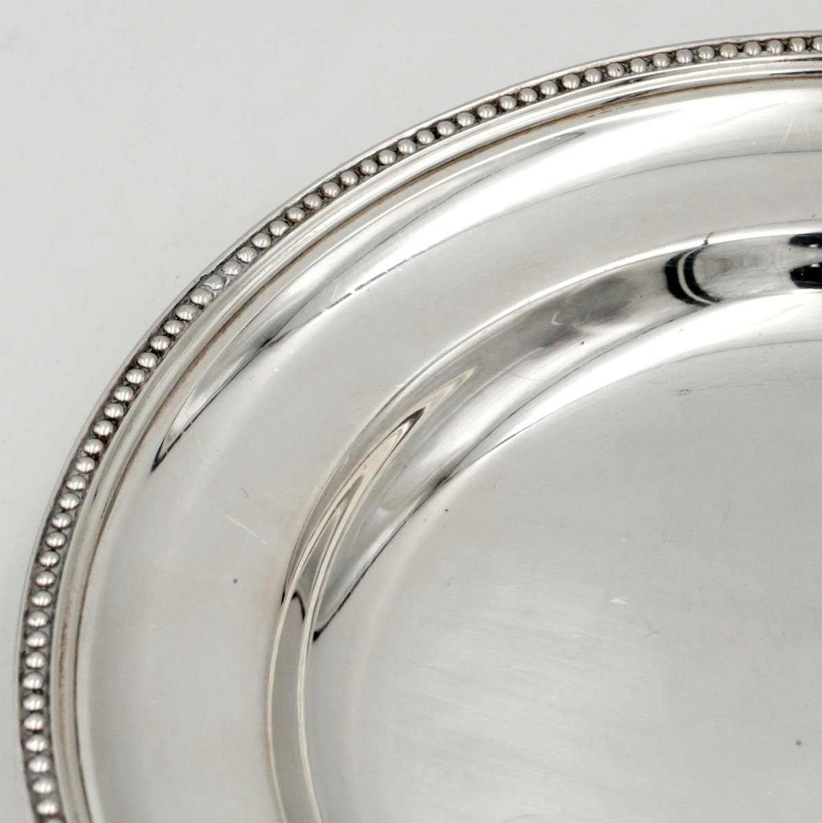 Ercuis, Round Hollow Dish In Silver-plated Metal, 20th Century.-photo-4