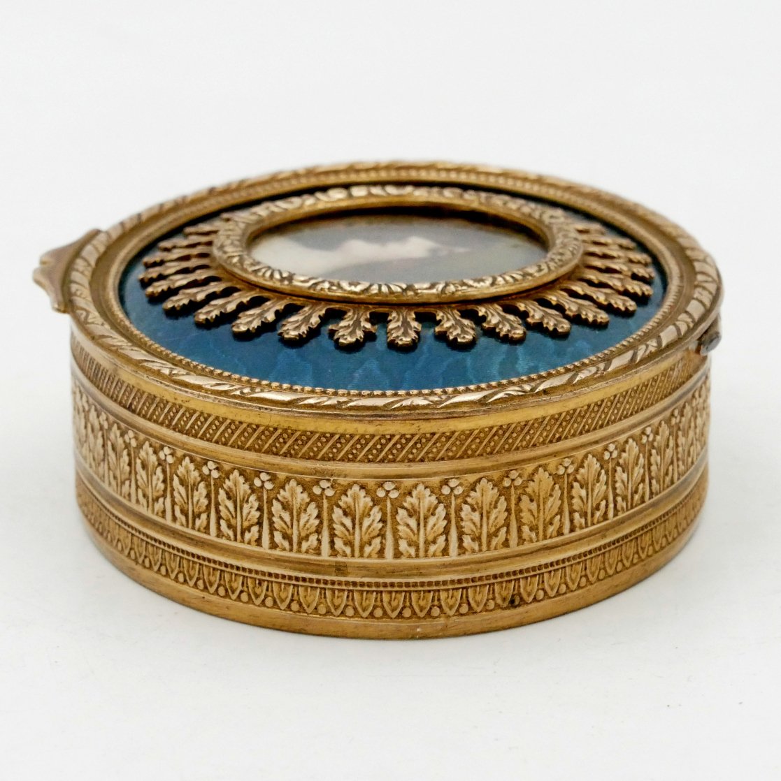 Napoleon III Jewelry Box Decorated With A Miniature, Empire Style, Bronze, And Brass.-photo-2