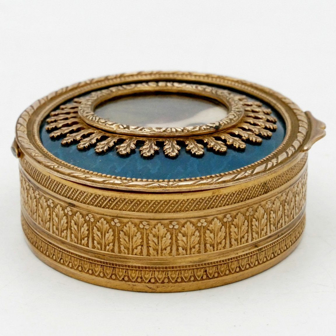 Napoleon III Jewelry Box Decorated With A Miniature, Empire Style, Bronze, And Brass.-photo-4