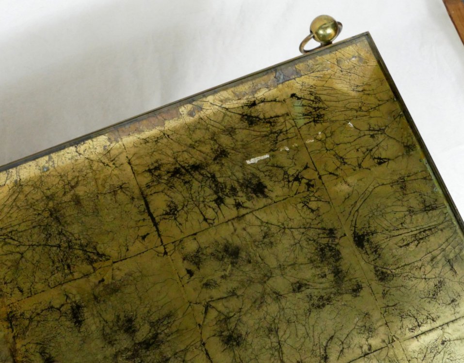 Coffee Table, Bronze And Brass, Gold Leaf Top, In The Style Of Maison Jansen, 1970.-photo-4