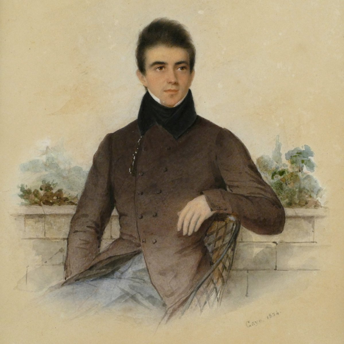 Joseph Gaye, Portrait d'Un Beau Jeune Homme, 1854.