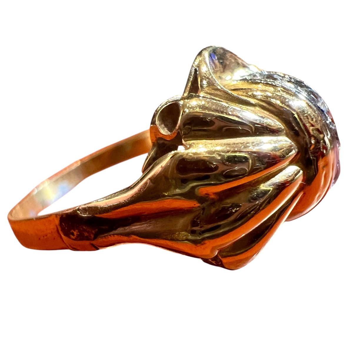 Ring 1950s 18-carat Gold -photo-2