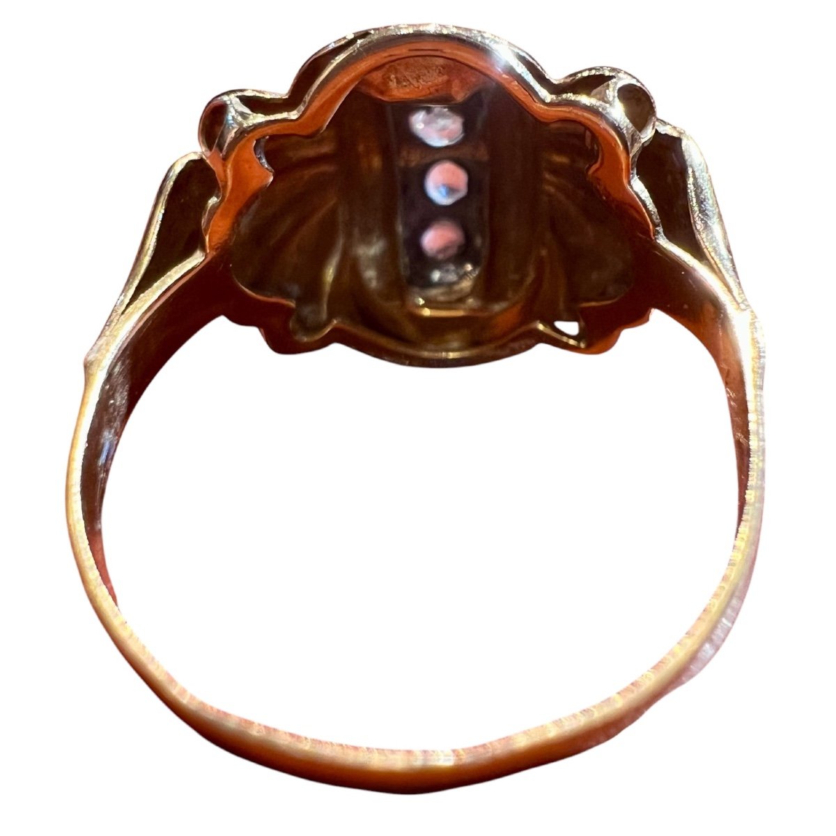 Bague époque 1950 or 18carat -photo-4