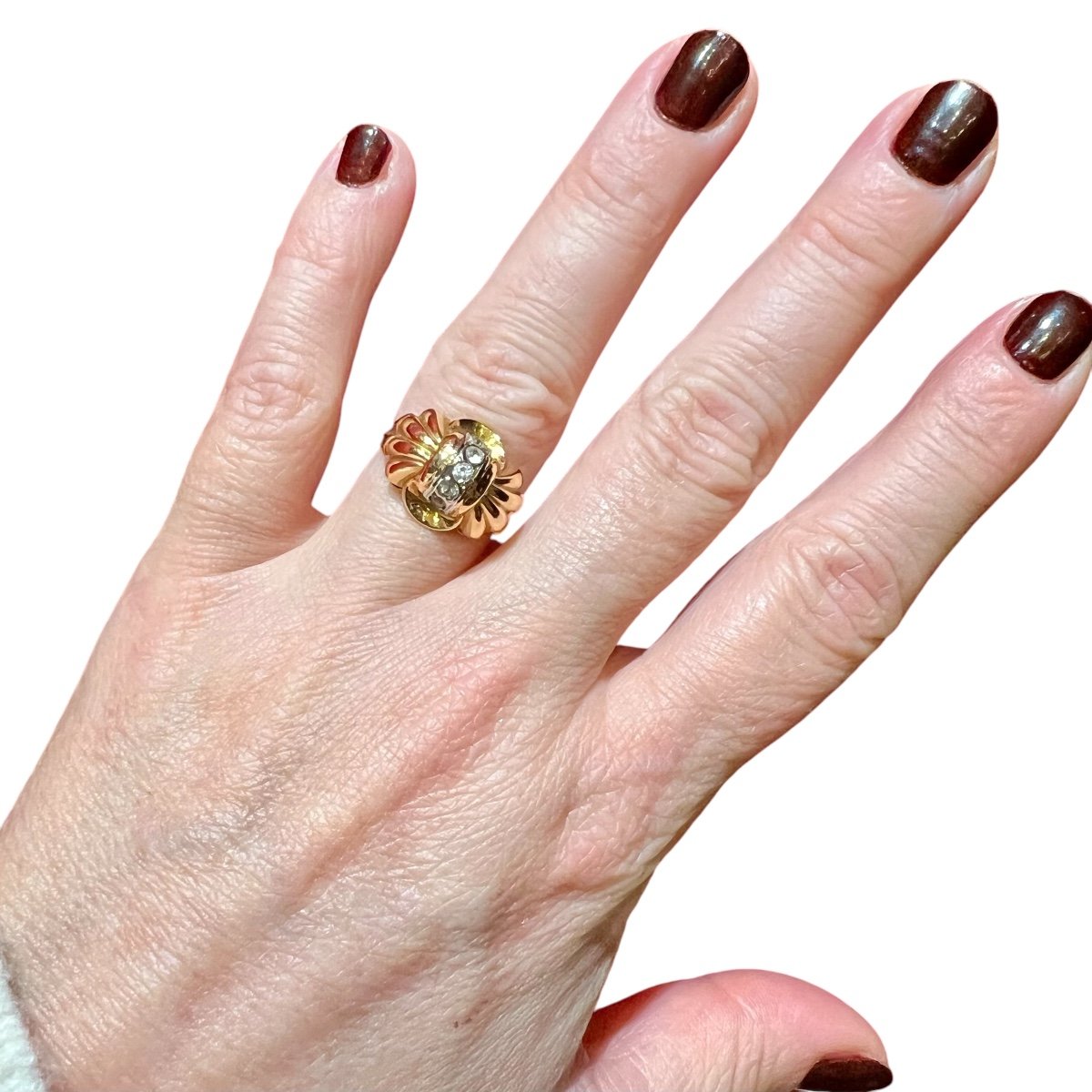 Ring 1950s 18-carat Gold -photo-1