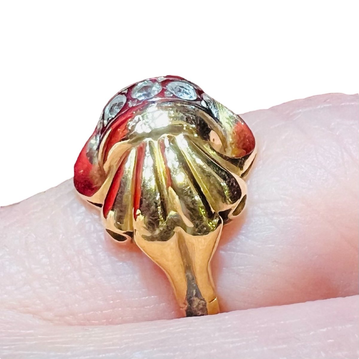 Ring 1950s 18-carat Gold -photo-3