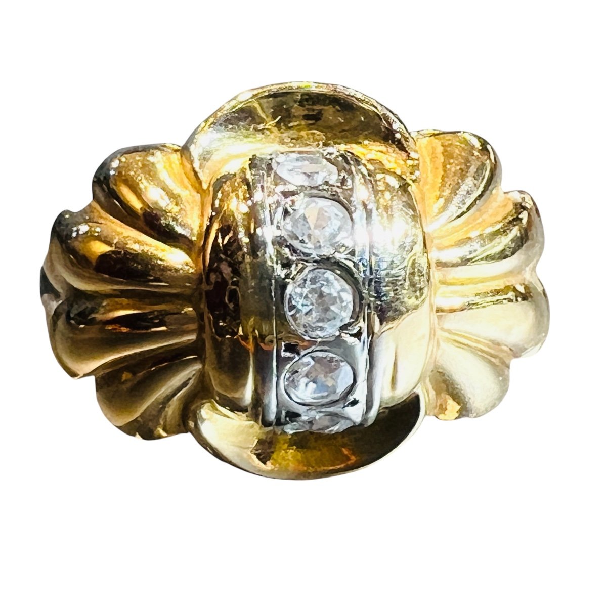 Bague époque 1950 or 18carat 