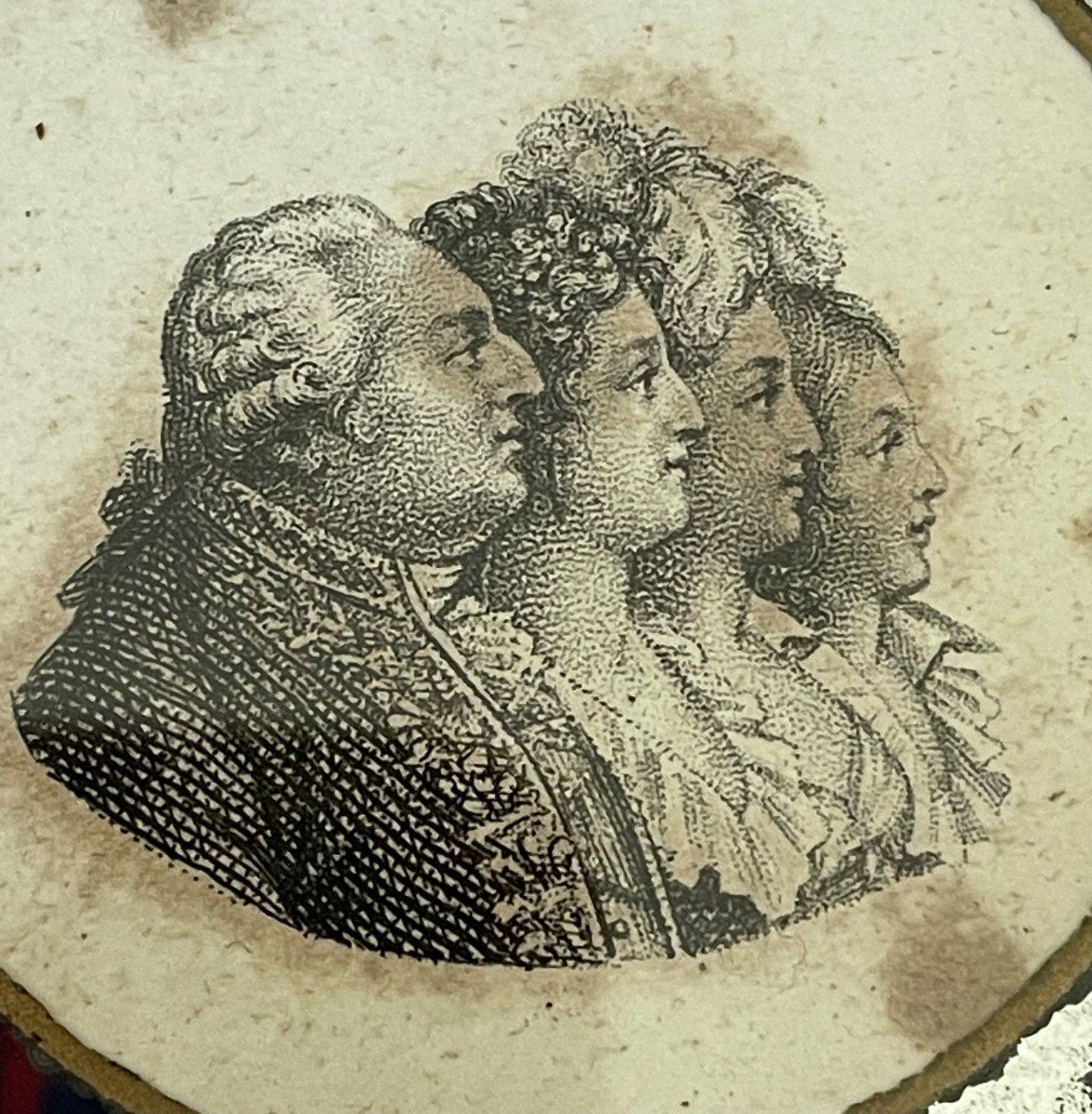 MINIATURE ROYALISTE LOUIS XVI MARIE-ANTOINETTE MADAME ELISABETH LOUISXVII FAMILLE ROYALE-photo-2