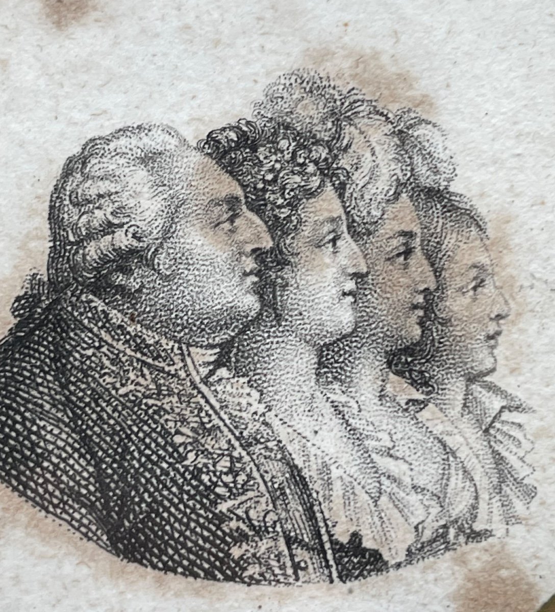 Royalist Miniature Louis XVI Marie-antoinette Madame Elisabeth Louisxvii Royal Family-photo-6