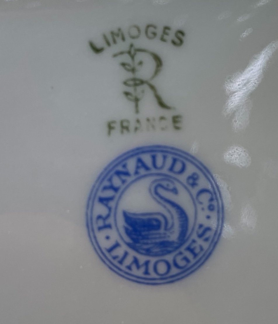 Limoges Porcelain Sauce Boat From Maison Raynaud Vieux Chine Porcelain France-photo-1