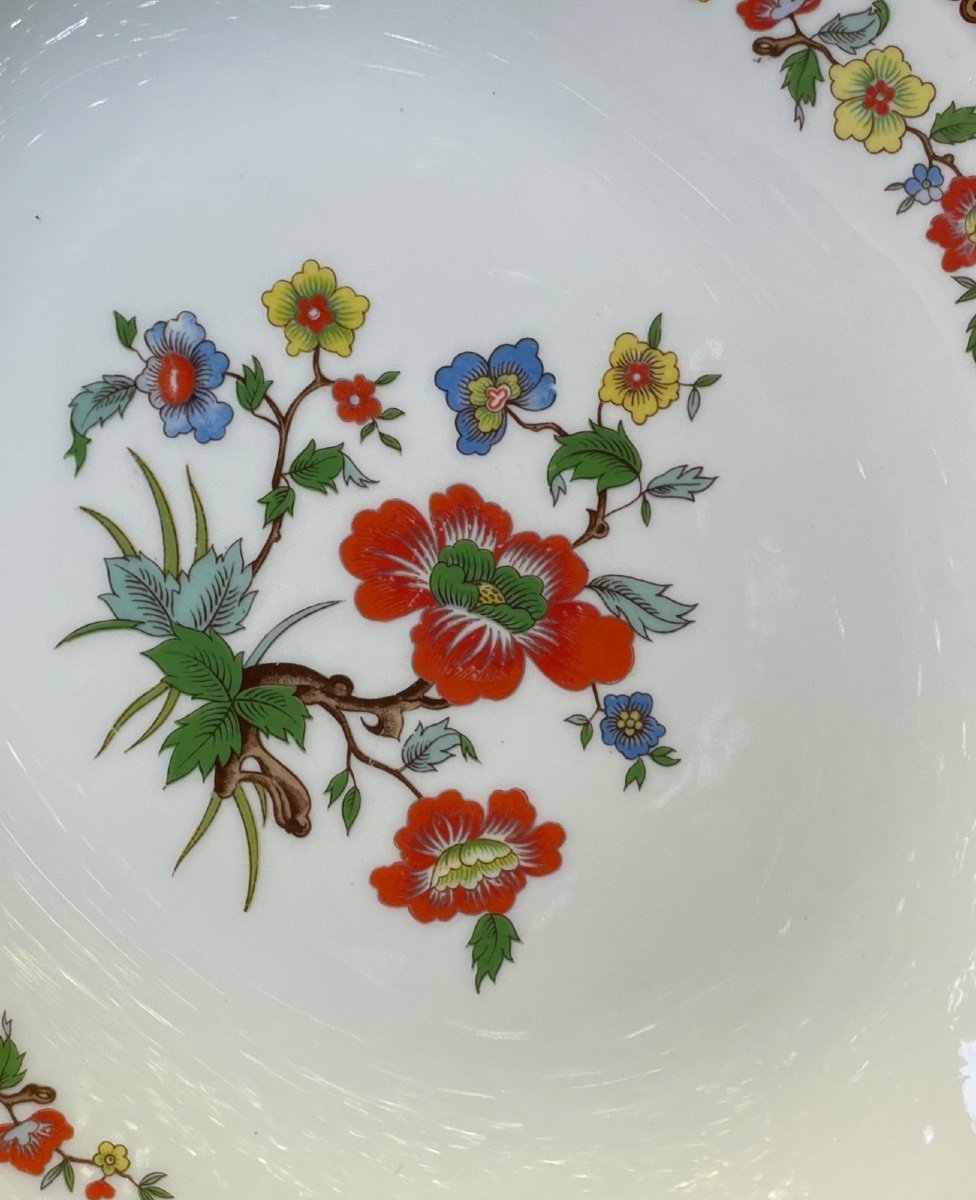 Long Dish In Limoges Porcelain From Maison Raynaud Vieux Chine Porcelain France"-photo-5