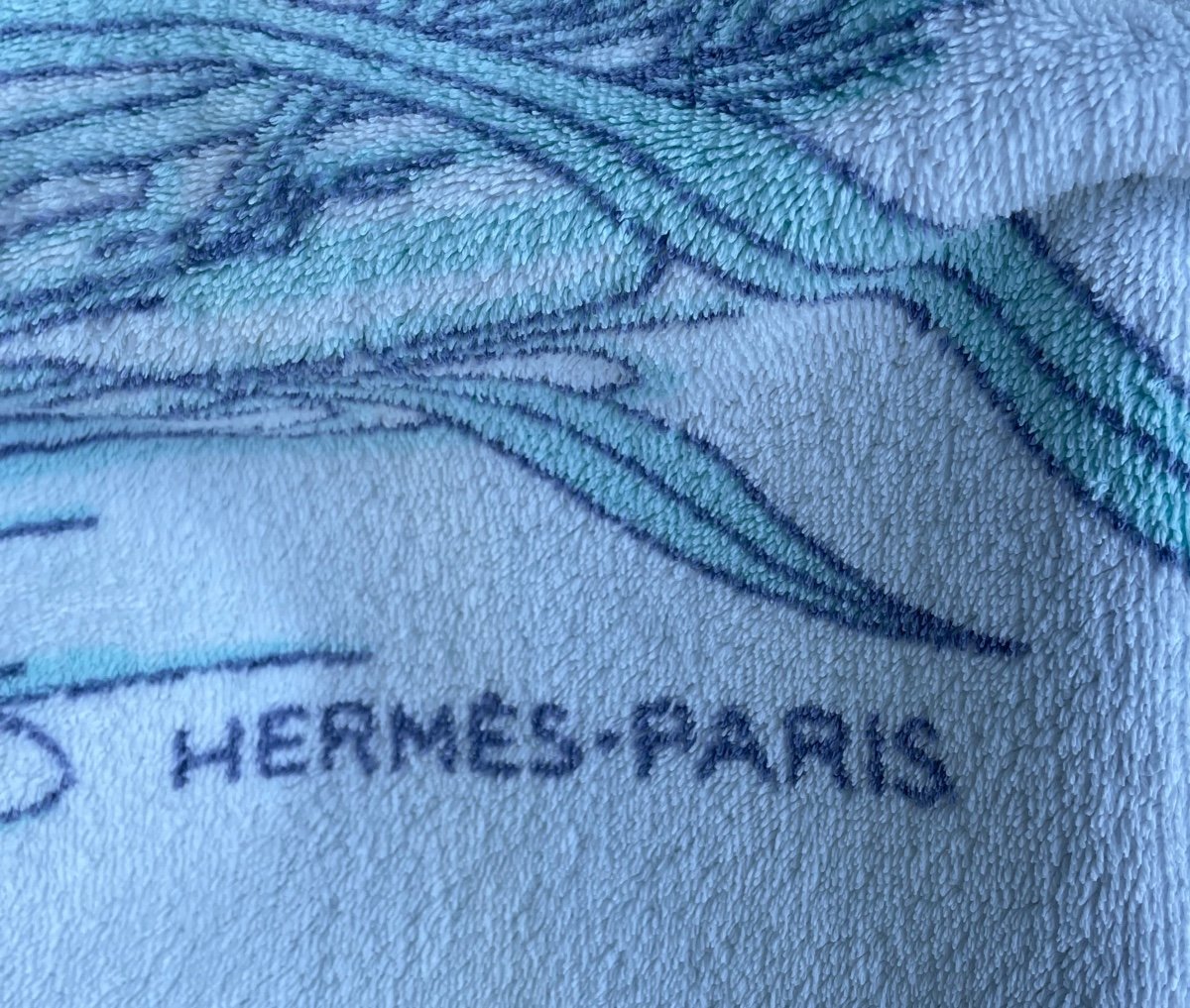 Beach Mat From Maison Hermès Vintage Bath Towel-photo-3