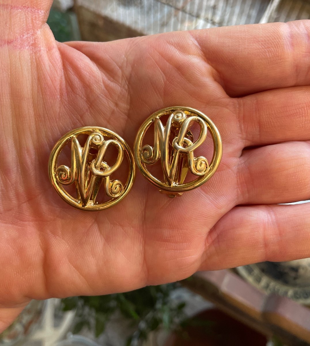 Nina Ricci Vintage Earrings Couture Jewelry  -photo-3