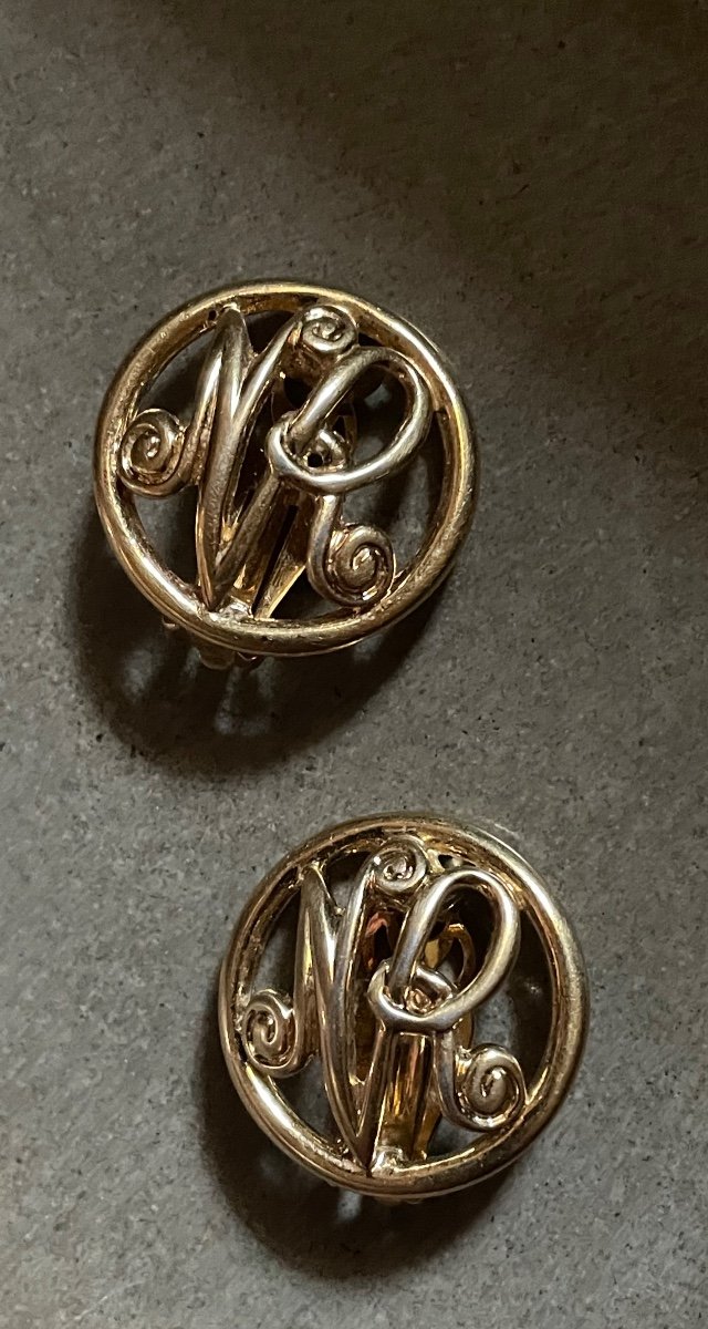 Nina Ricci Vintage Earrings Couture Jewelry  