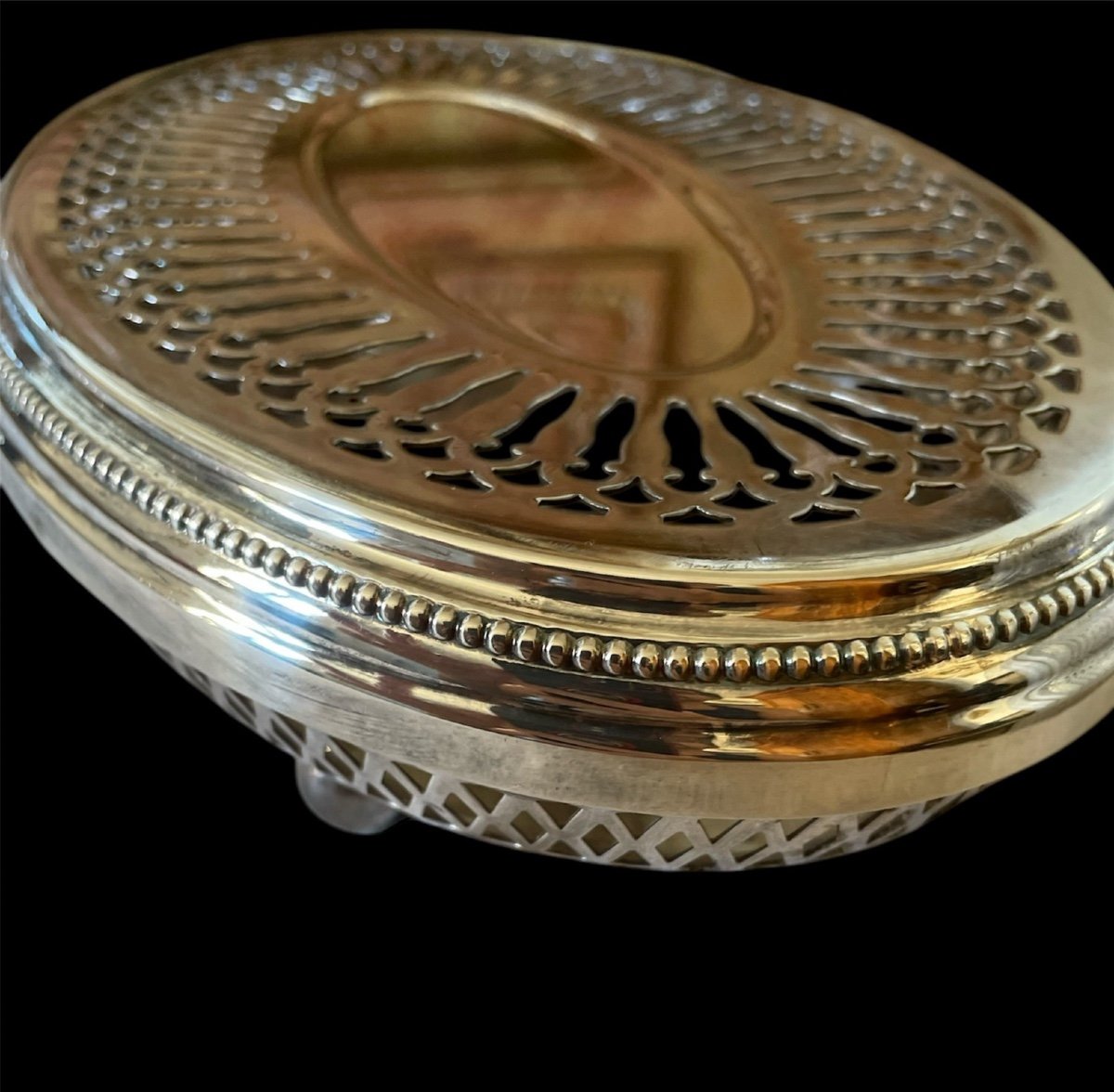 Christofle Silver-plated Metal Dish Warmer Silverware Dish Warmer Warming Table Art -photo-2