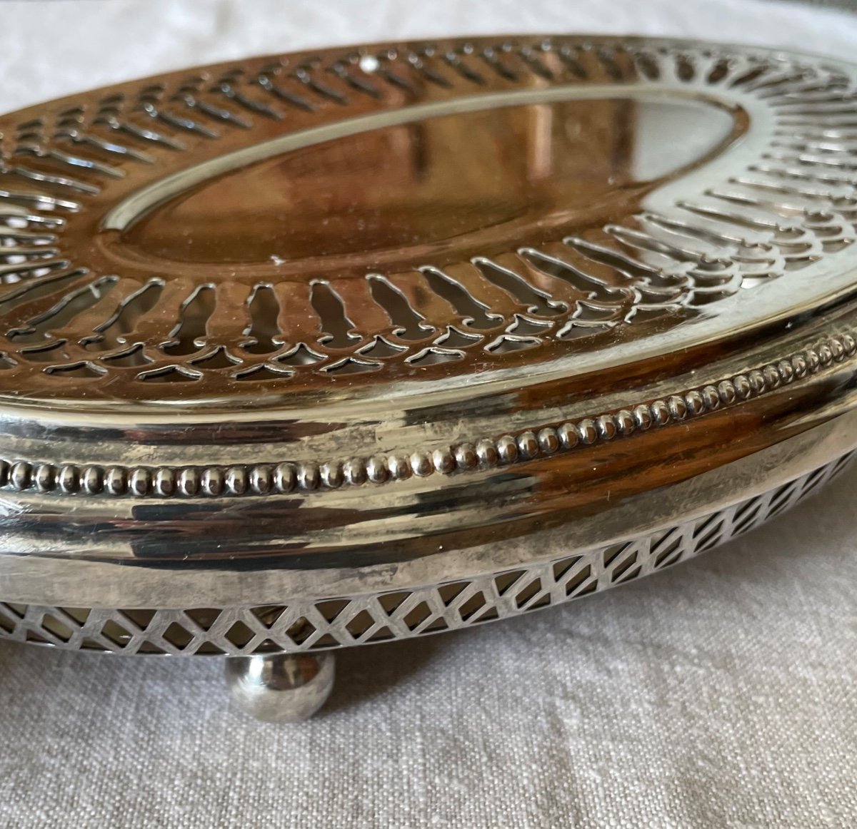 Christofle Silver-plated Metal Dish Warmer Silverware Dish Warmer Warming Table Art -photo-5