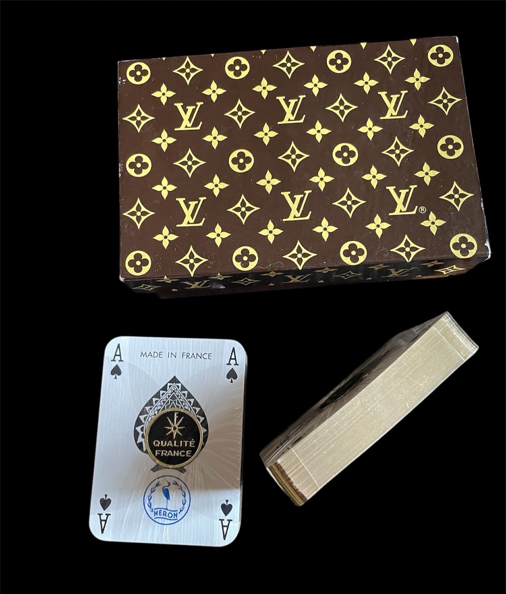 SET DE CARTES À JOUER DE LA MAISON LOUIS VUITTON  BRIDGE  MONOGRAMME COFFRET LOUIS  VUITTON-photo-7