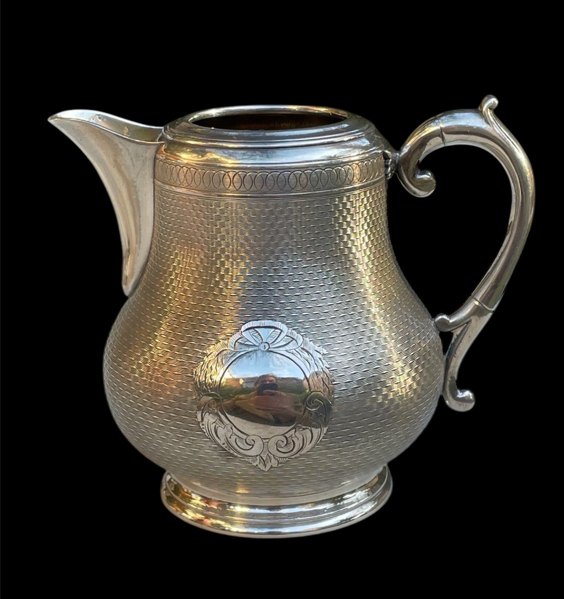 Silver Metal Creamer Count's Crown Count's Silverware Coat Of Arms Nobility -photo-5