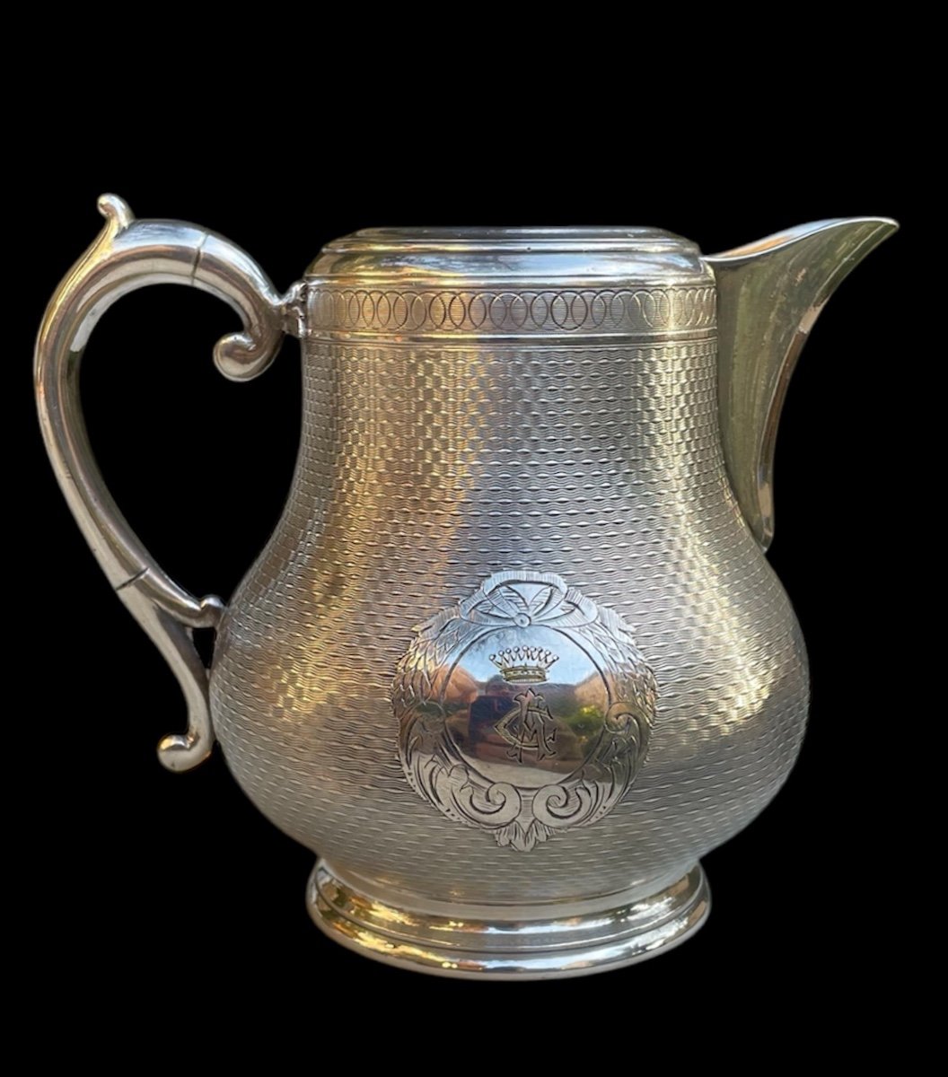 Silver Metal Creamer Count's Crown Count's Silverware Coat Of Arms Nobility 