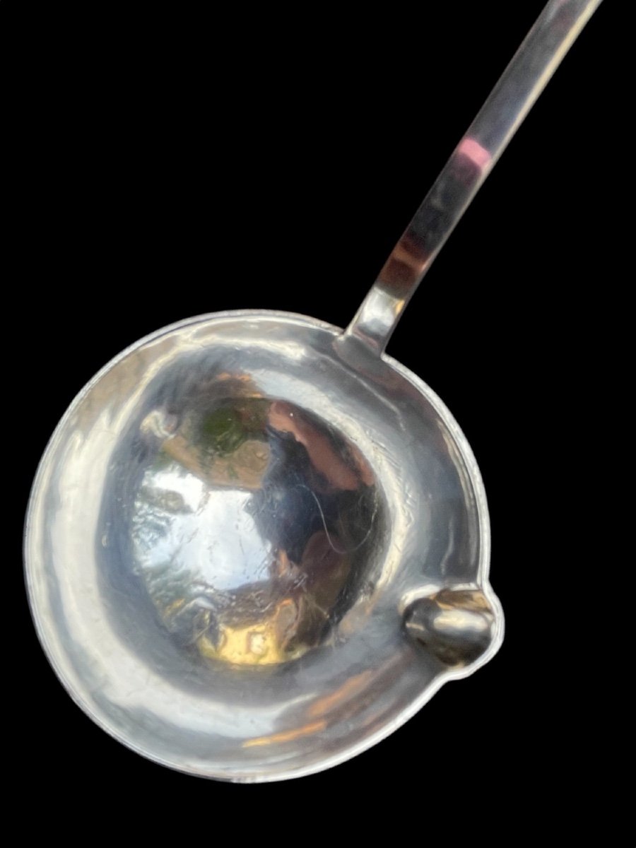 Punch Ladle By Maudon Christofle In Silver-plated Metal And Blackened Wood Silverware And Goldwork -photo-8