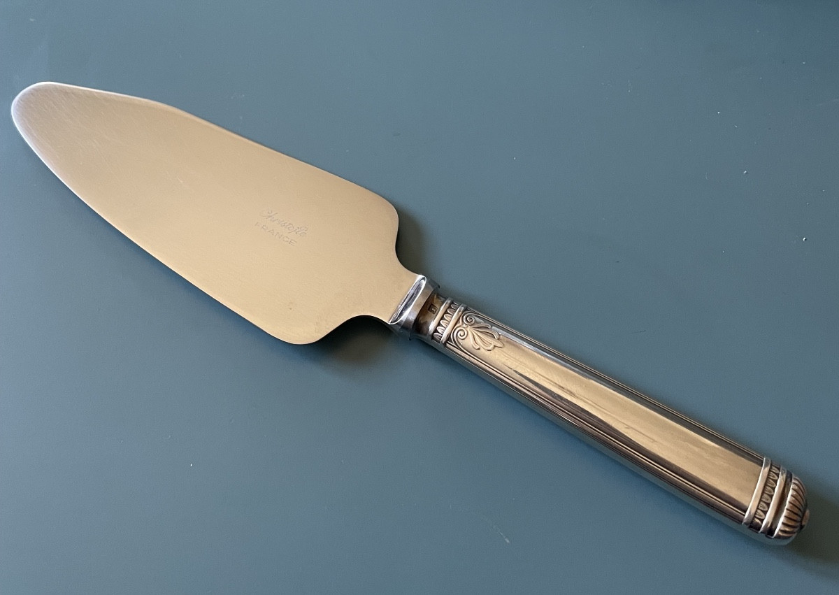 Cake Server From Maison Christofle, Malmaison Model In Silver-plated Metal, Silverware