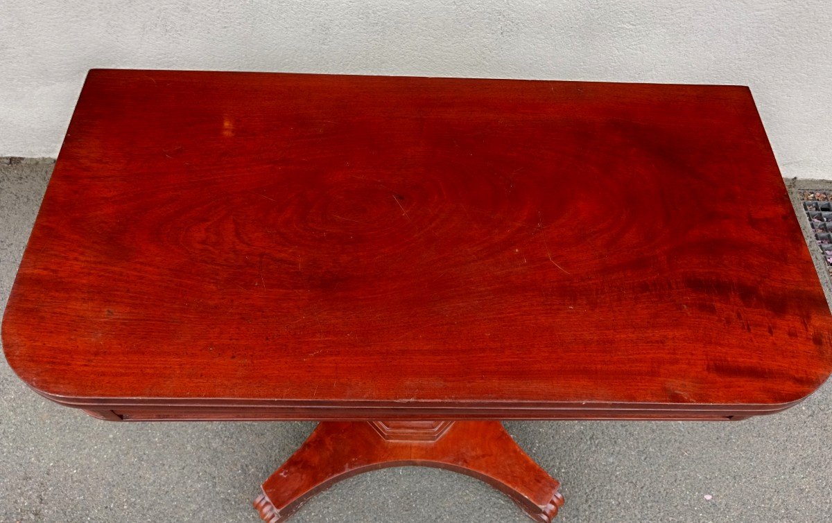 Victorian Mahogany Games Table-photo-3