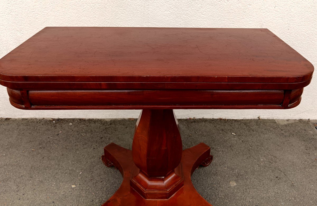 Victorian Mahogany Games Table-photo-3